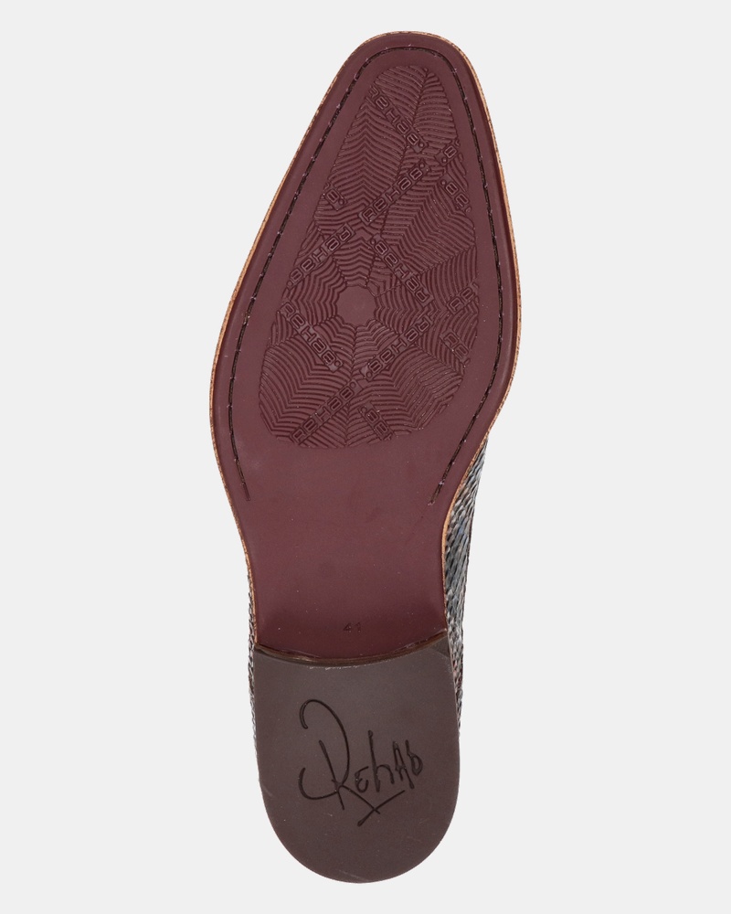 Rehab Greg Snake Chaotic Lage nette schoenen  - bruin