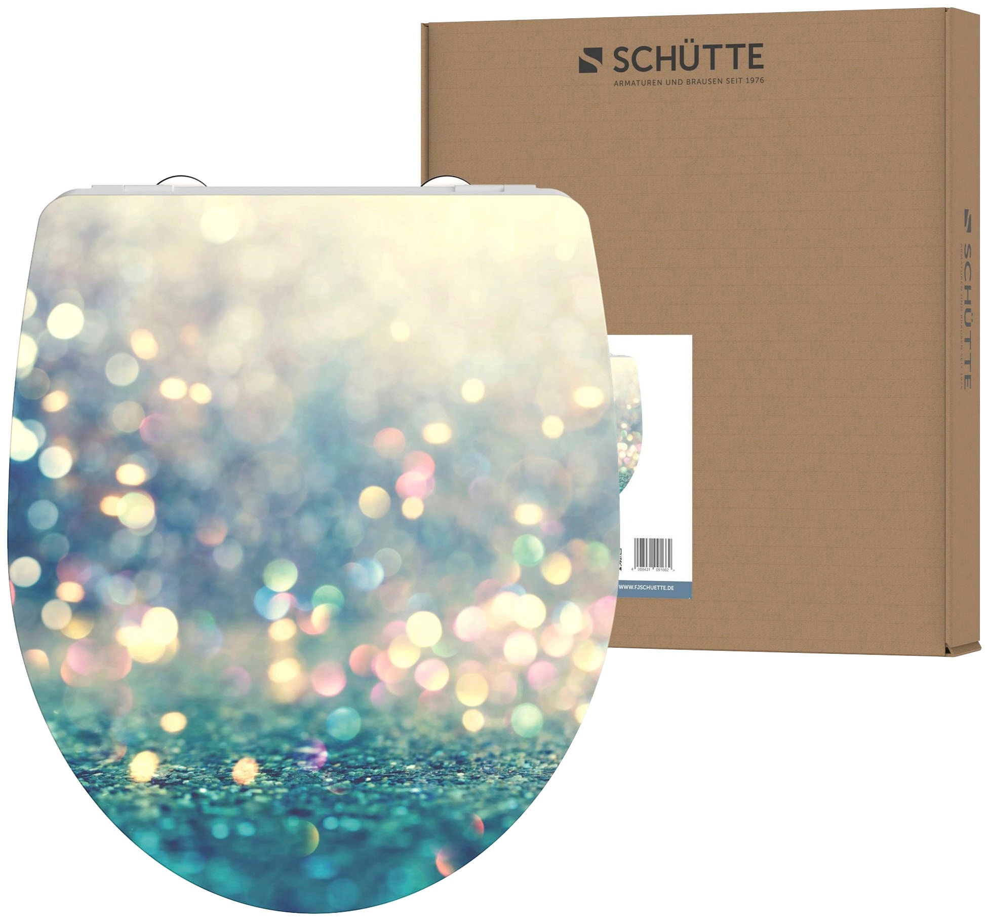 Schütte WC-Sitz »Magic Light« Duroplast, mit Absenkautomatik und Schnellverschluss, High Gloss