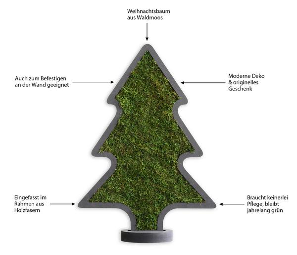styleGREEN Weihnachtsbaum aus Waldmoos, ca.