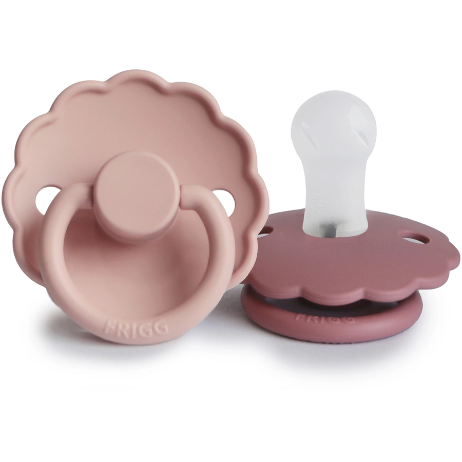 FRIGG Schnuller Daisy Silikon, BlushDusty Rose 0-6 Monate