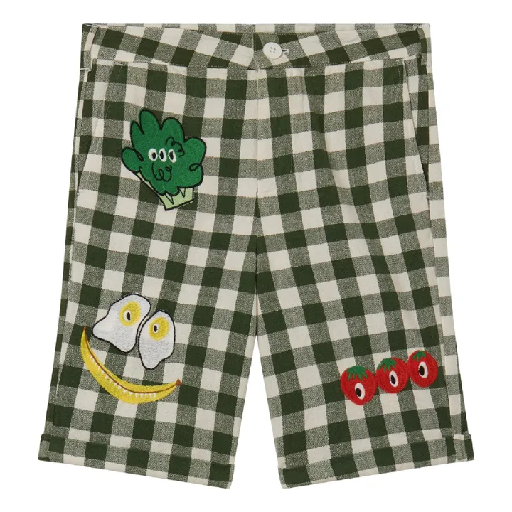 Stella McCartney Kids Short Vichy | Vert kaki