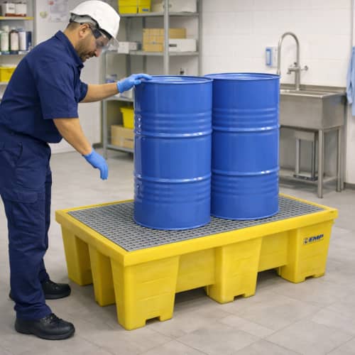 Palette de rétention EMP pour produits chimiques dangereux 450L