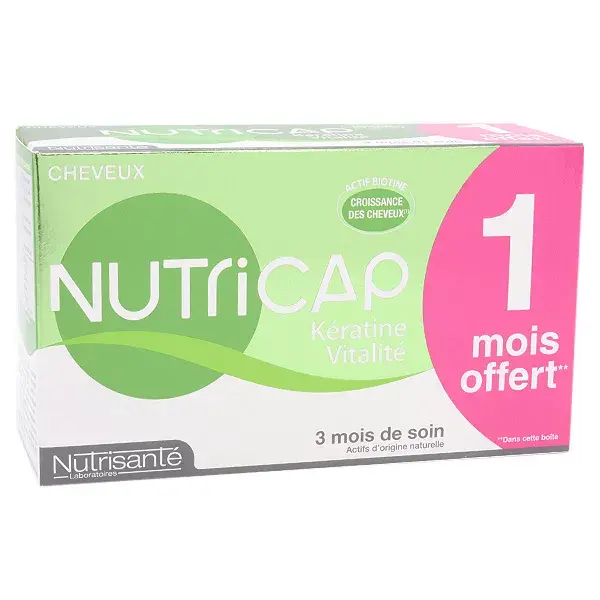 Nutrisanté Nutricap Queratina Vitalidade 60 cápsulas + 30 cápsulas grátis