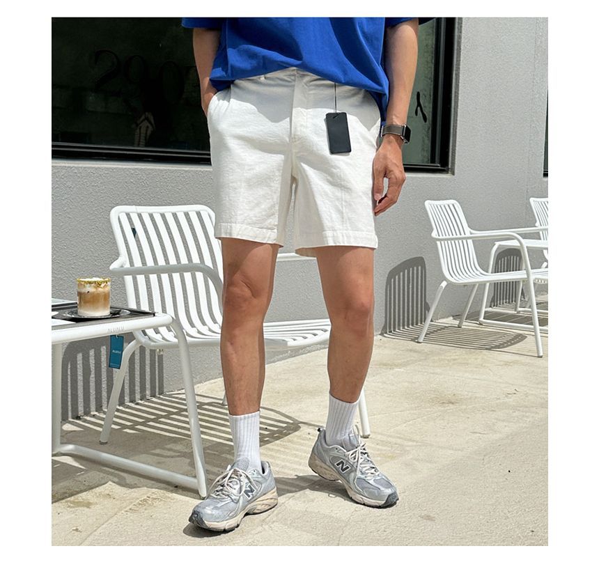 Okwano - Mid Rise Slim Fit Shorts
