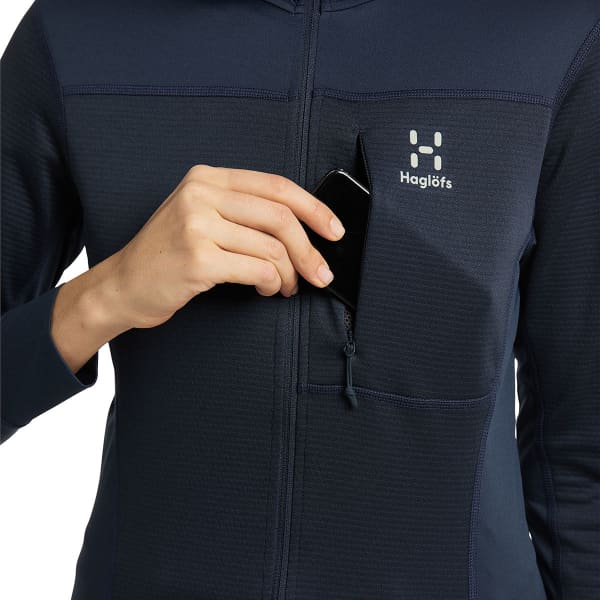 Veste polaire ski rando HAGLÖFS HAGLOFS L.I.M MID MULTI HOOD W TARN BLUE