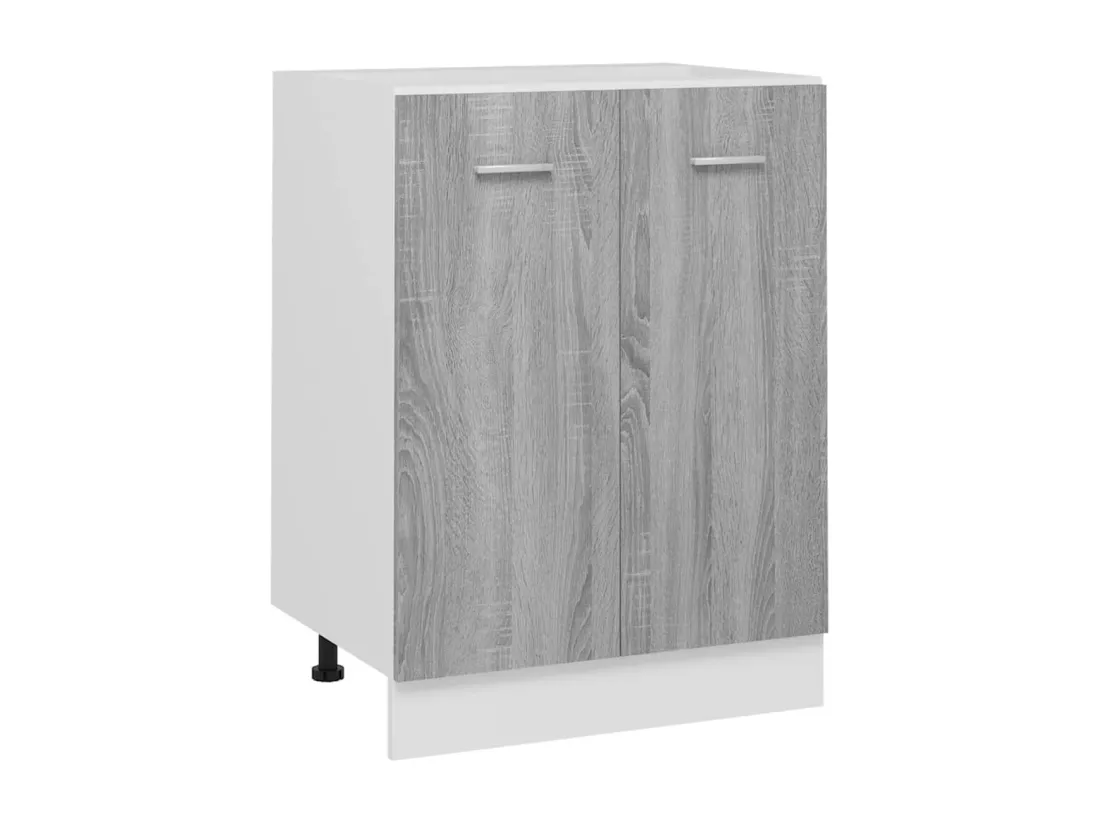Armoire de plancher Sonoma gris 60x46x81,5 cm Bois d'ingénierie