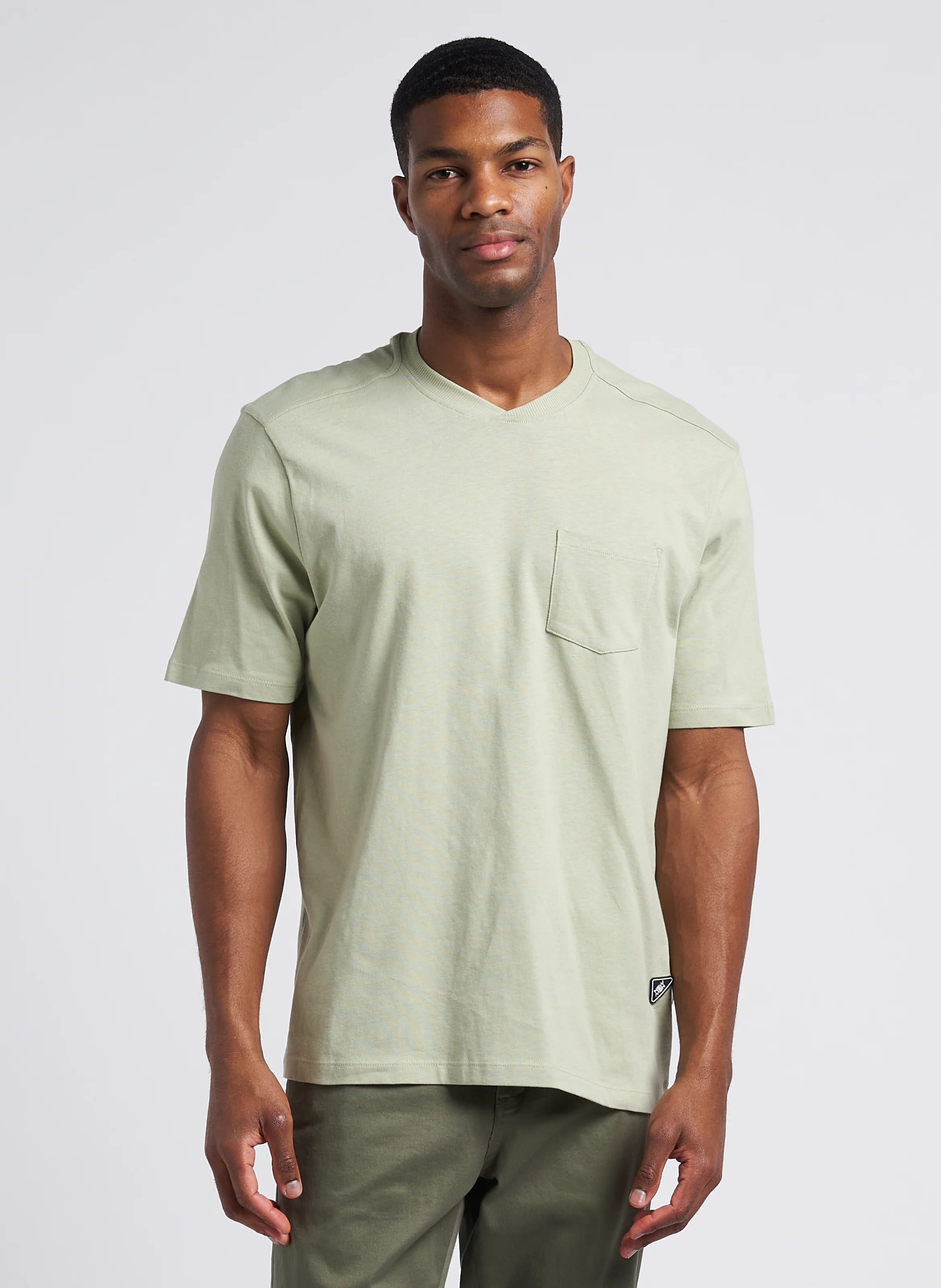 SPOT - Tee-shirt droit col rond en coton biologique | Vert