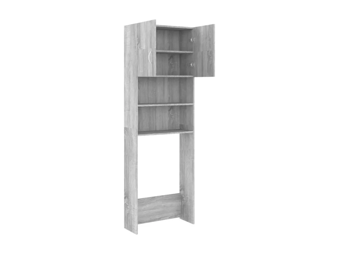 Meuble pour machine à laver Sonoma gris 64x25,5x190 cm