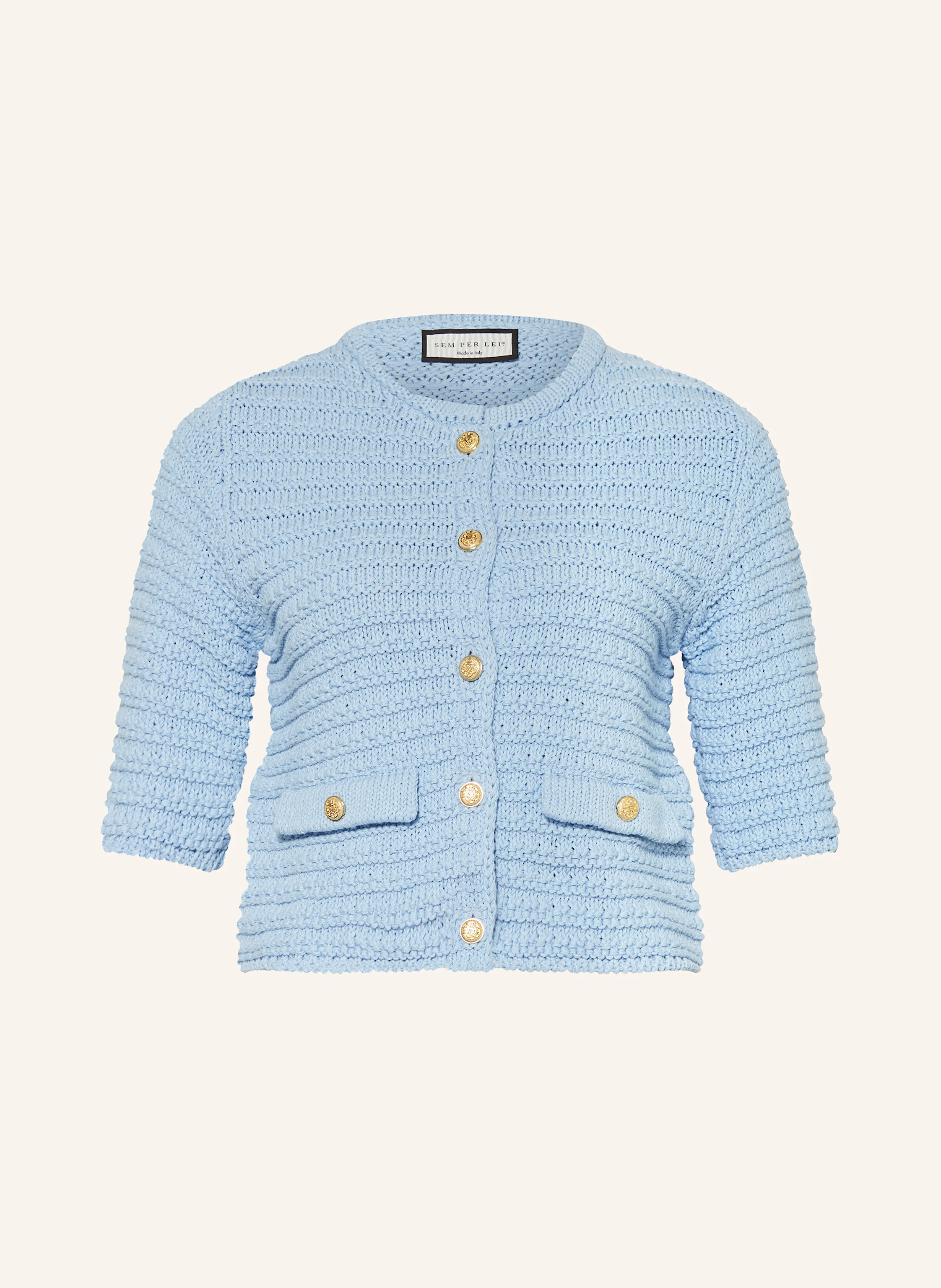 SEM PER LEI Strickjacke mit 3/4-Arm