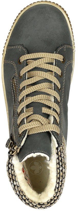 Rieker Veterschoenen Hoog licht blauw