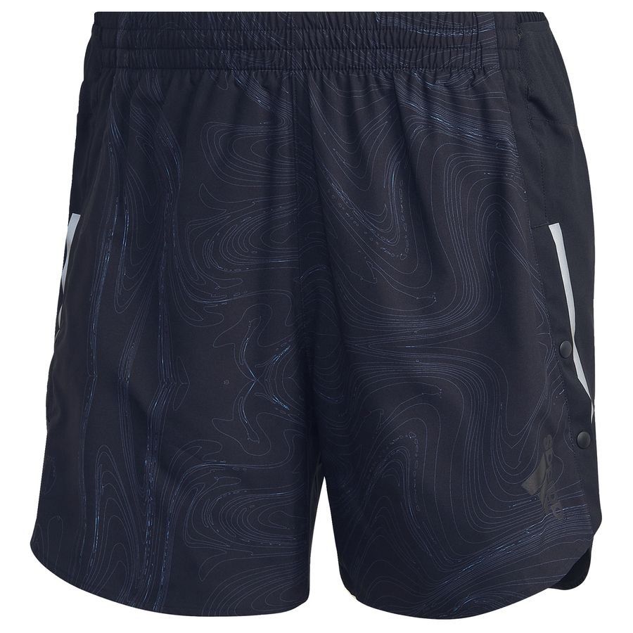 adidas Short Designed 4 Running - Noir/Bleu