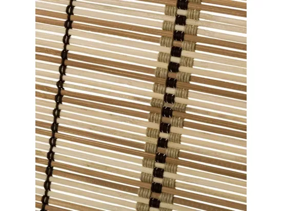 Store enrouleur retrousser en bambou coloris beige, store à rouleau aveugle, rideau occultant - Longueur 180 x Profondeur 90 x Hauteur 2.5 cm