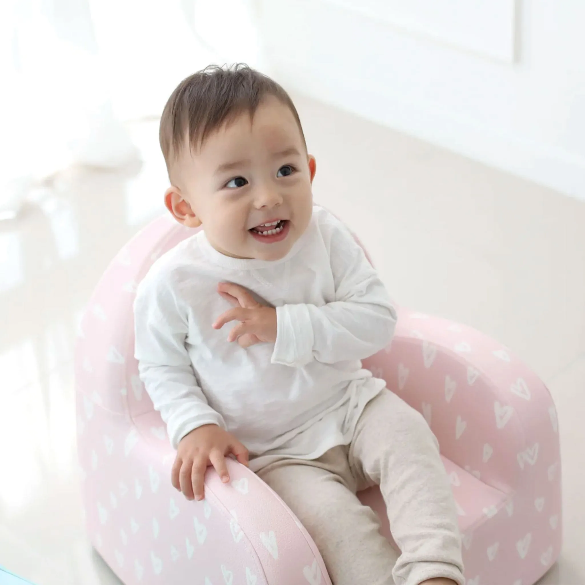 Baby Care Canapé de Luxe pour Enfants en Cuir Soffkin - Rose