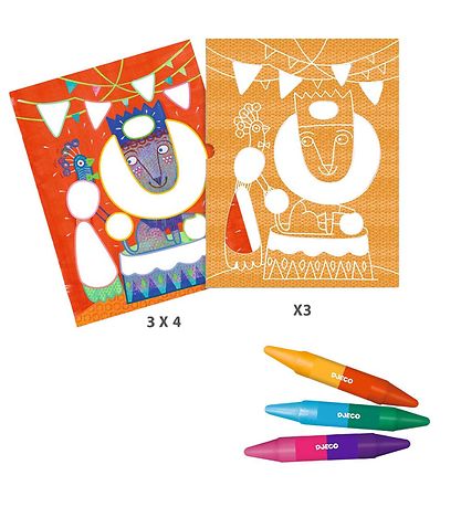 Djeco Buntstifte-Set - Seiltänzer Ente Bälle