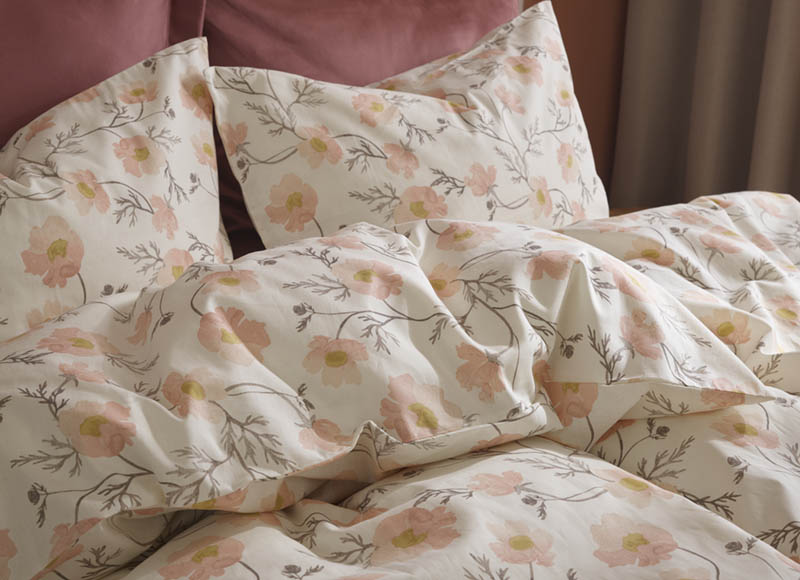 Spring bomullsengesett 140x200 cream