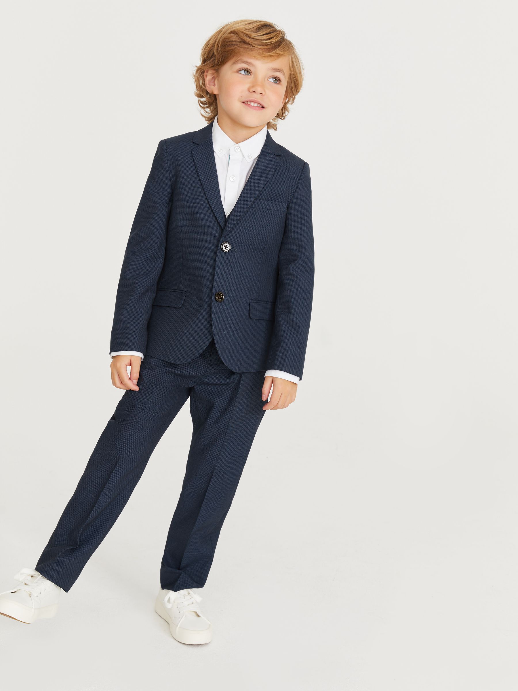 Marineblauw - Baker By Ted Baker kostuumjasje