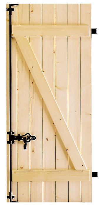 Volet battant sapin 1 vantail 60 x h.95 cm, ép.27 mm