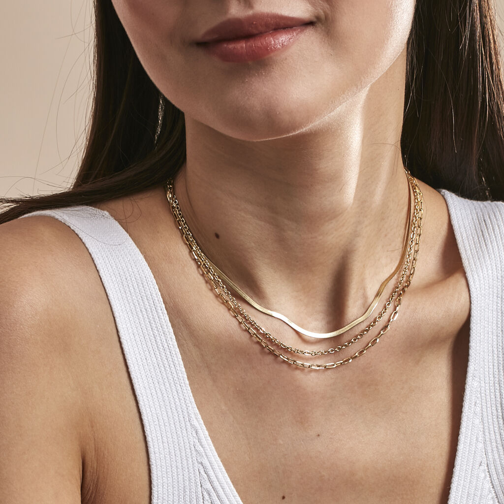 Collier Cherilyn Acier Doré
