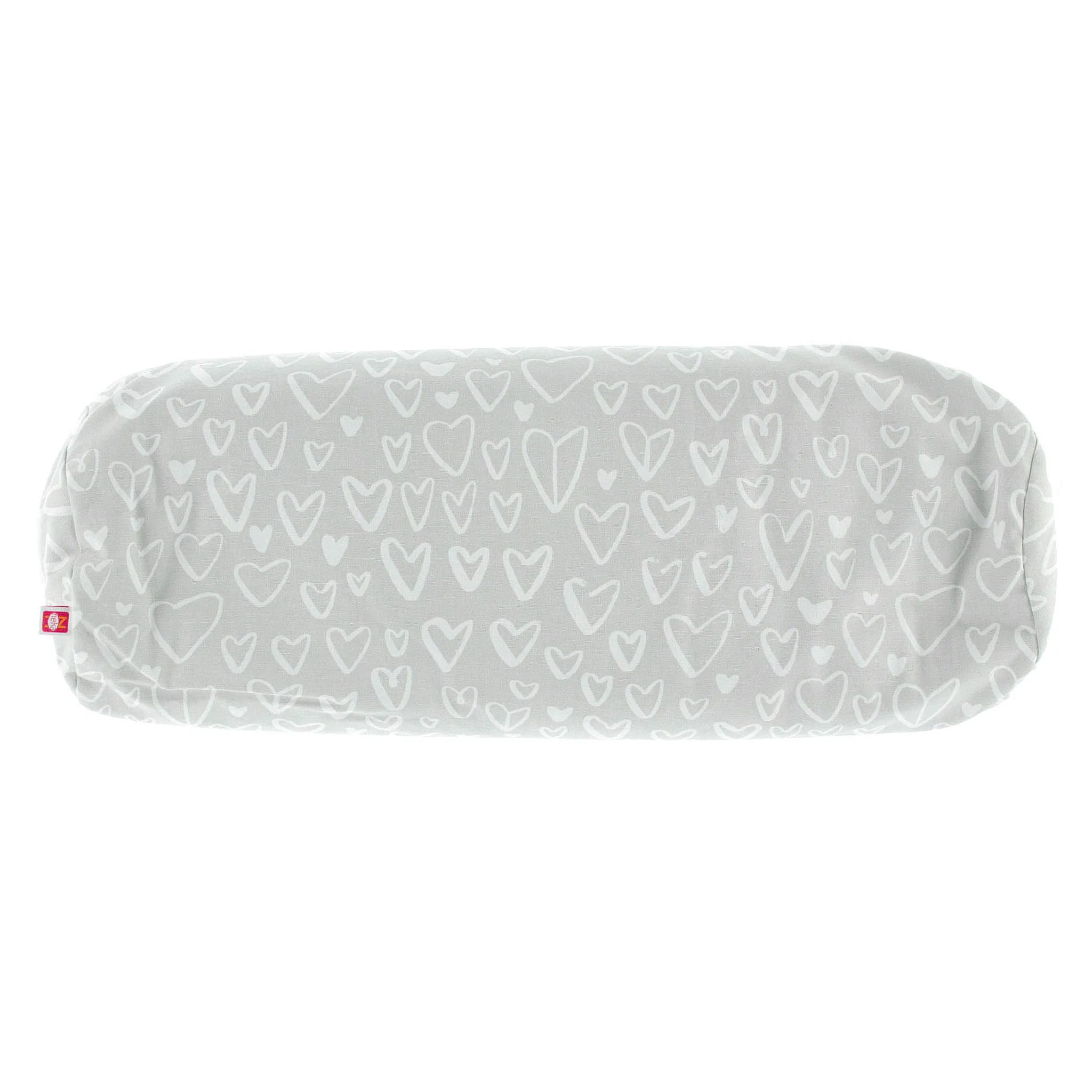 Neka Housse pour Coussin d'Allaitement - Coeurs Gris