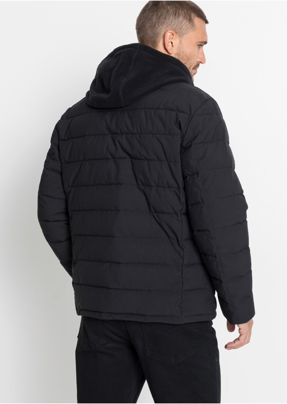 Veste matelassée avec polaire coupe-vent