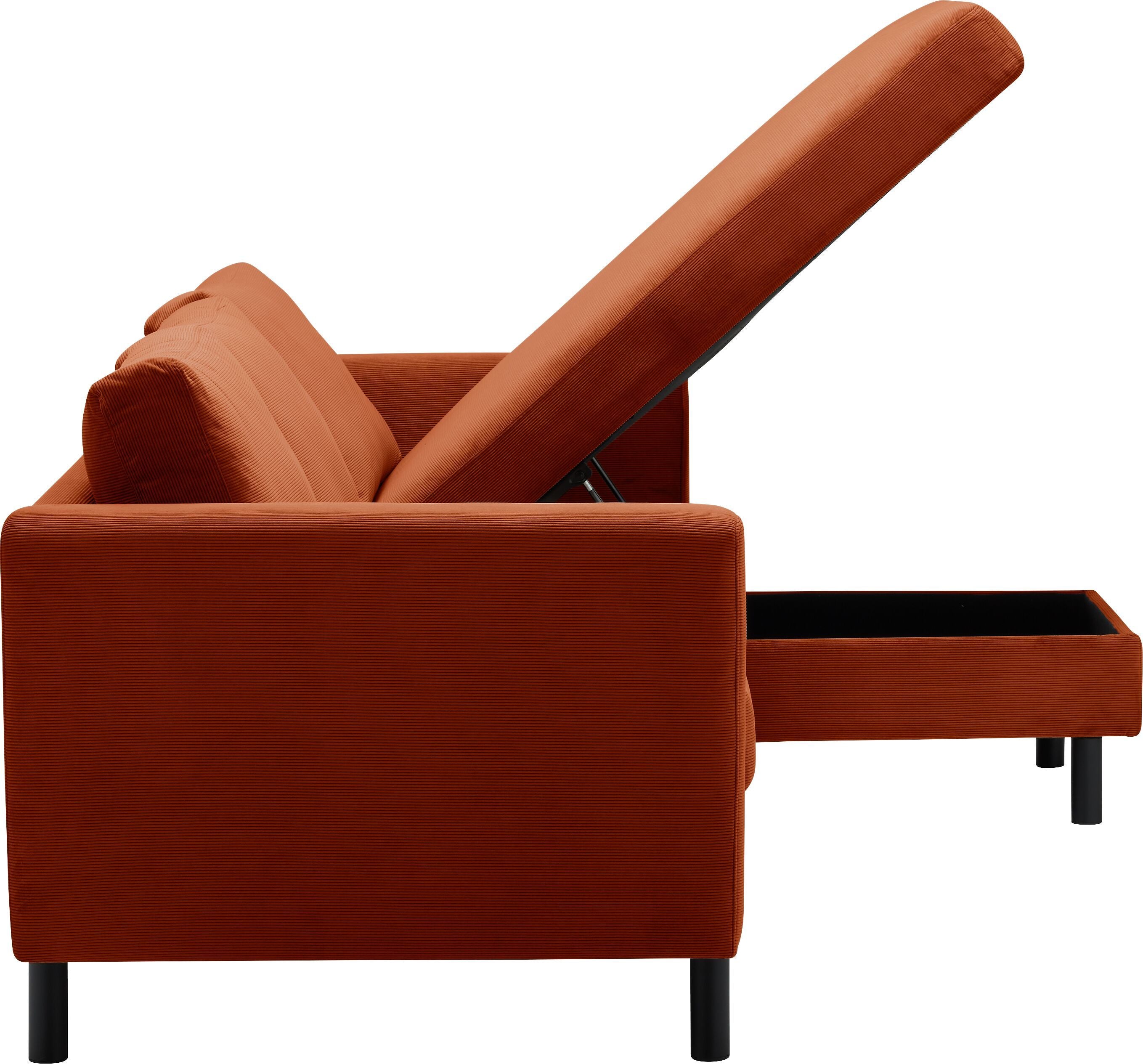 DIENER Ecksofa - Bronze / B: 235.0 cm x T: 156.0 cm x H: 81.0 cm