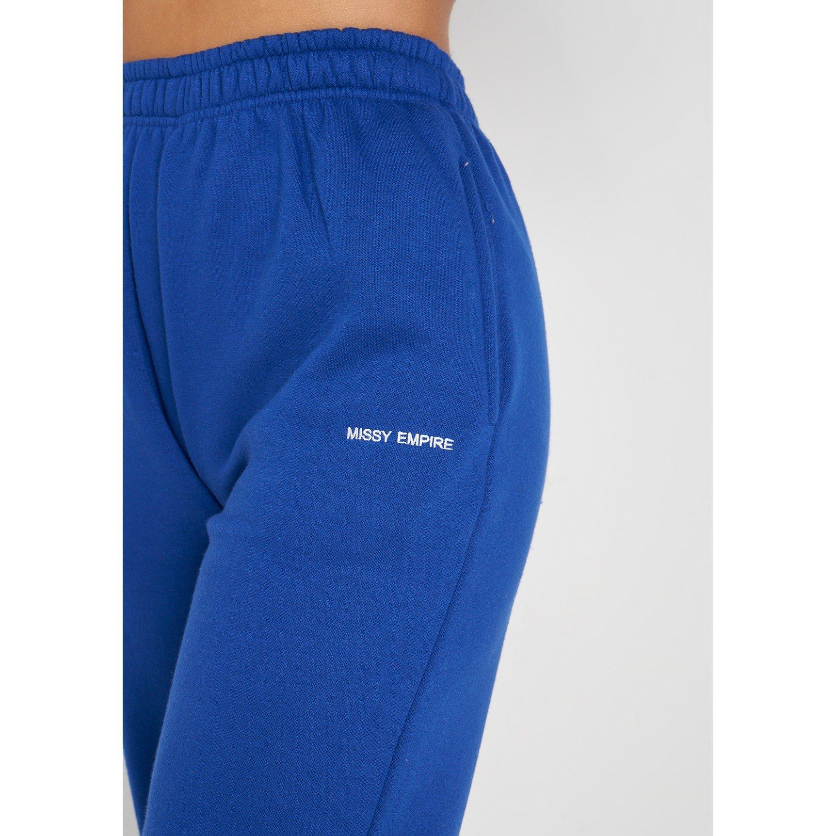 Missy Empire ME Embroidered Cuffed Joggers Womens