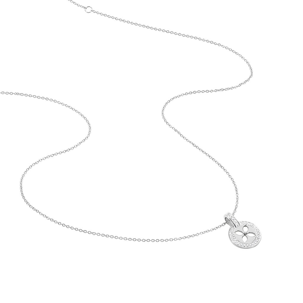 Collier Ema Argent Blanc Oxyde De Zirconium