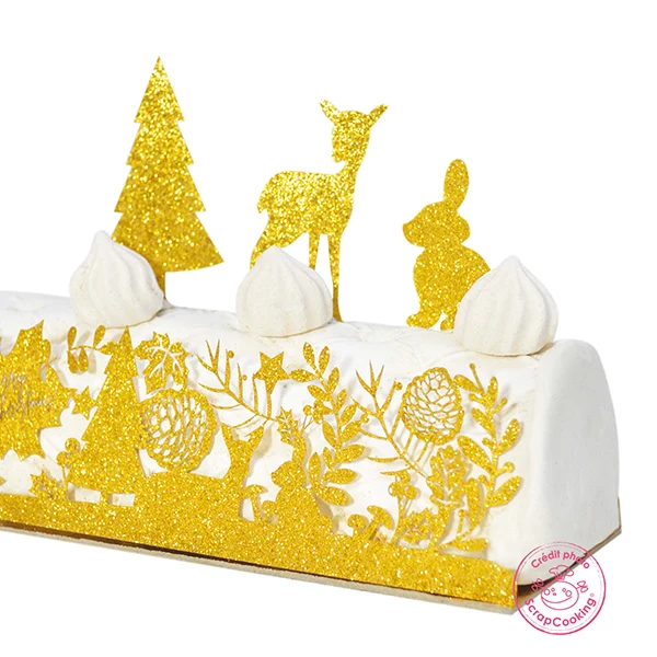 Kit de décoration pour bûche Forêt enchantée Scrapcooking