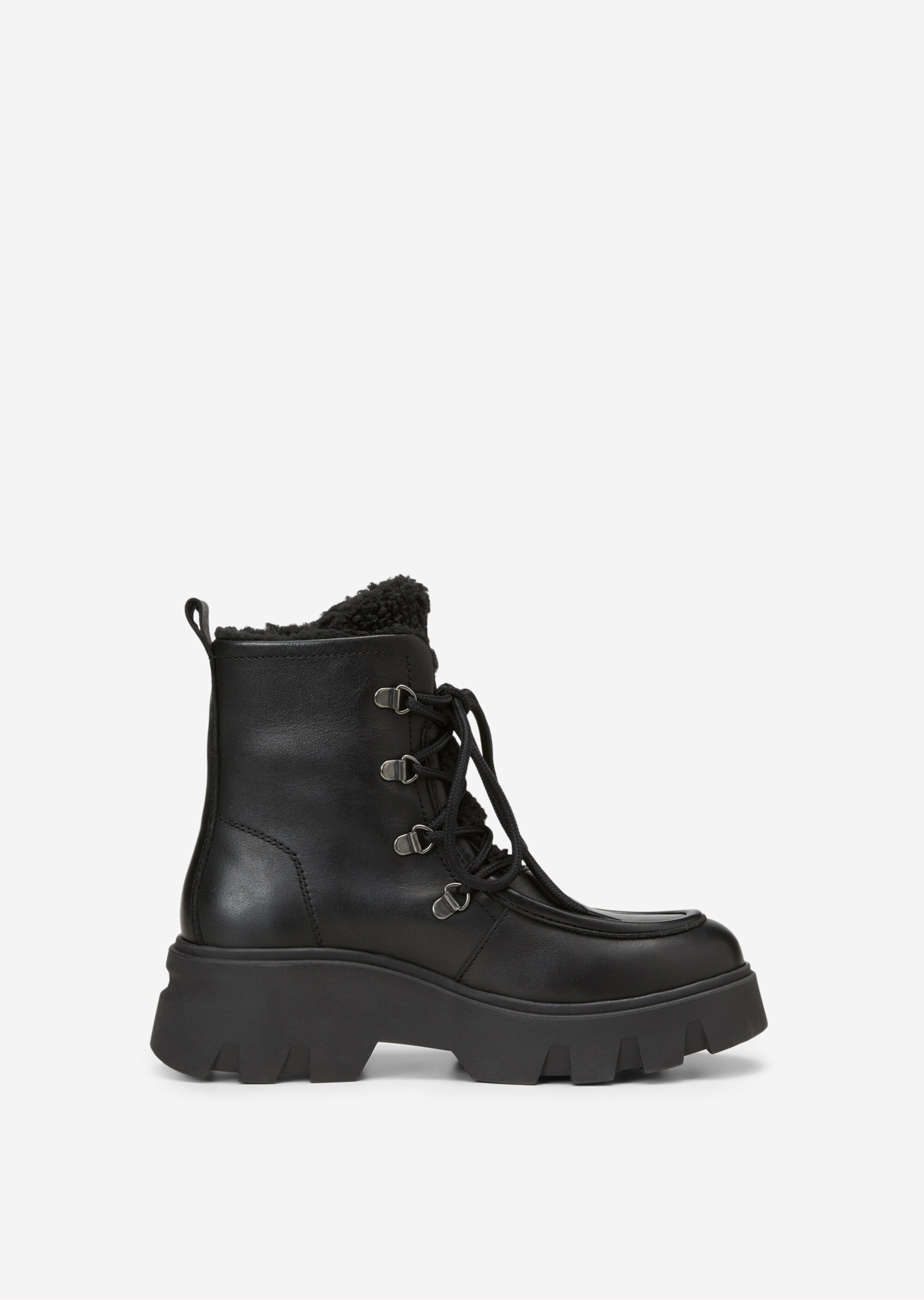 Schnürstiefel aus softem Kalbleder