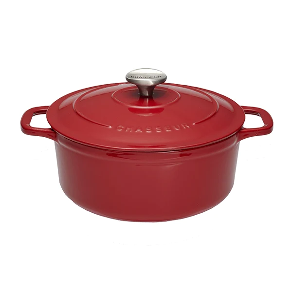 Cocotte sublime fonte rond 4 L 24 cm rouge Chasseur