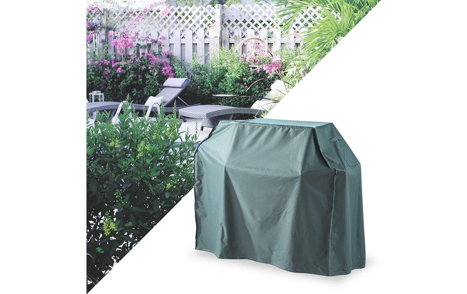 Gartenmöbelabdeckhaube Grill - 183 x 68 x 133 cm 280 g/m²Wasserdichte Grillabdeckung für Gartenmöbel