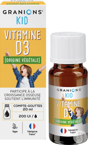 Granions Kid Vitamine D3 200UI Flacon Compte-Gouttes 20ml