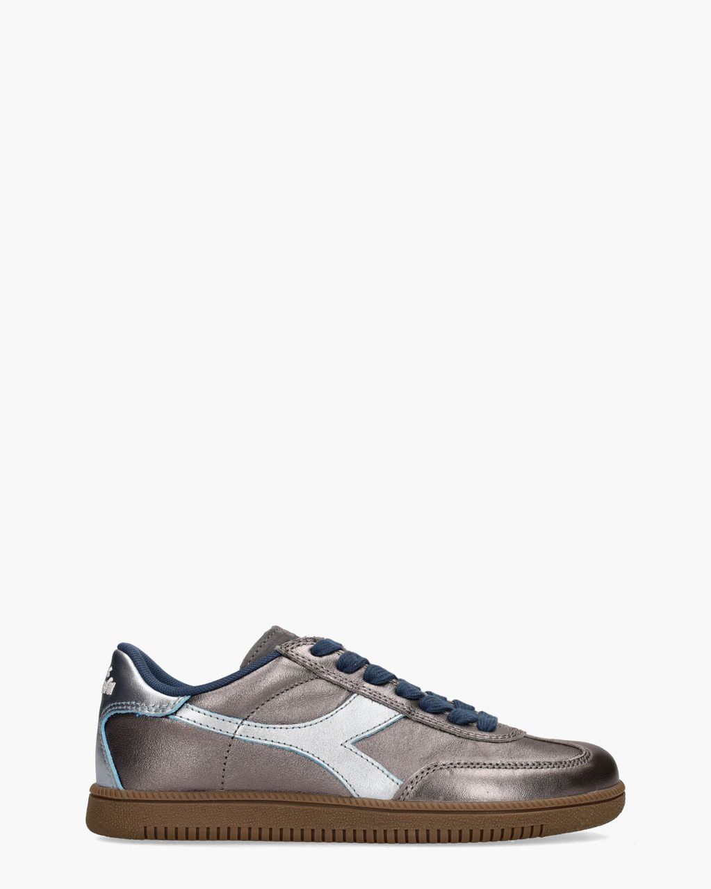 Diadora Sport Trainer Metalized Grijs/Blauw Damessneakers