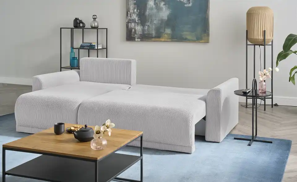 Ecksofa Malyn Hellgrau links