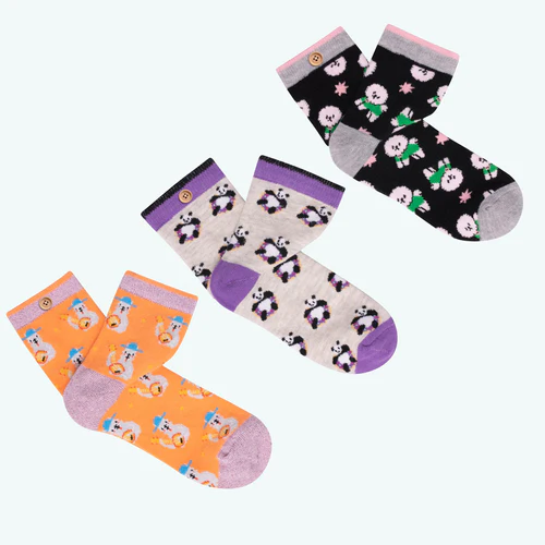Chaussettes Crazy Animals gris