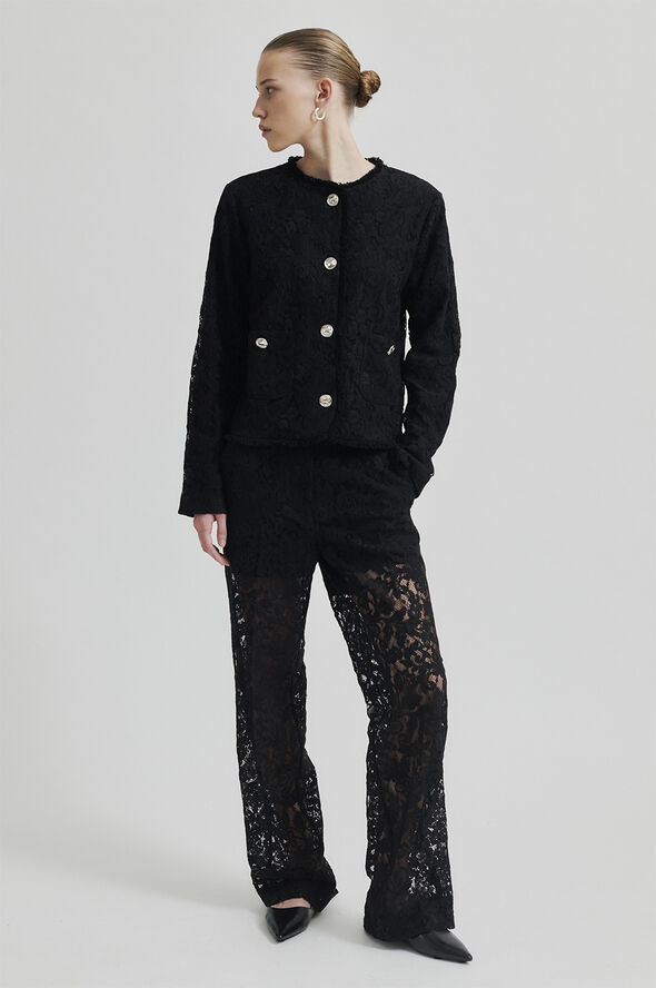 Second Female Border Trousers Black