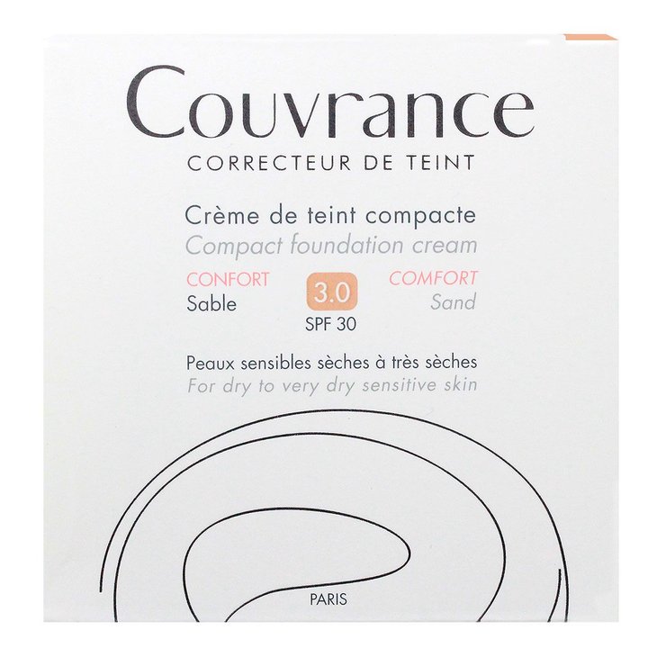 Couvrance crème de teint compacte texture confort 3.0 sable 10g