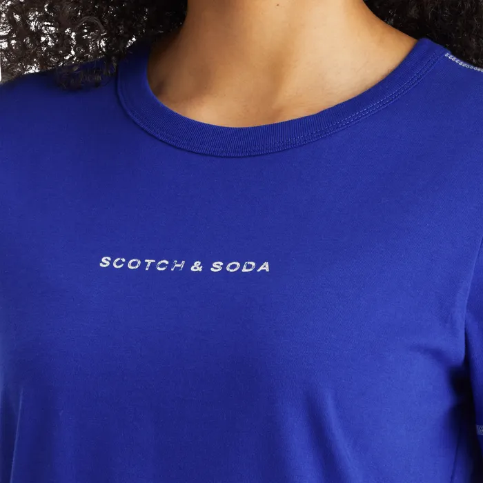 Scotch & Soda Regular Flatlock Detail Shirt Dames