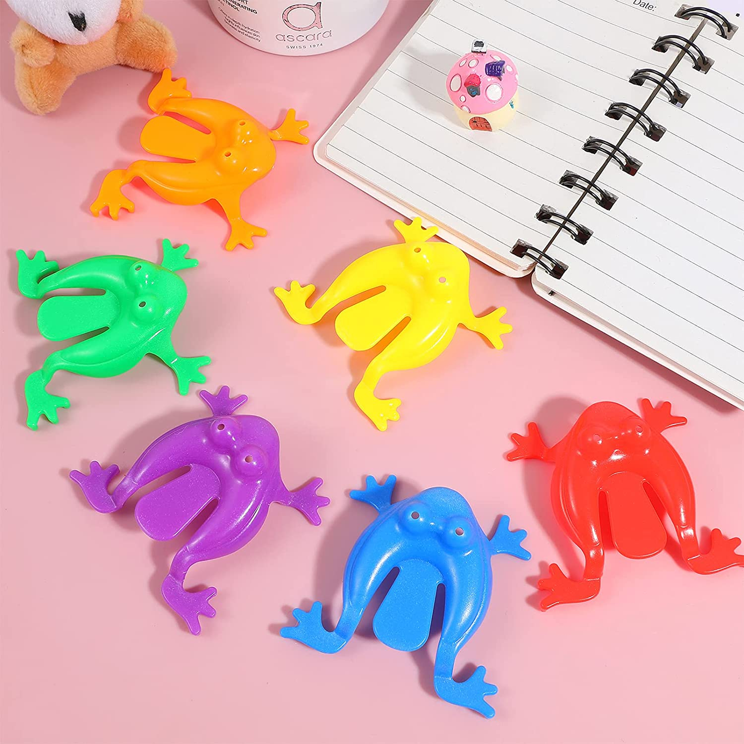 (10er Set) Frosch Hüpfspiel Kinder Spielzeug Springende Jump Frösche - Assortiert
