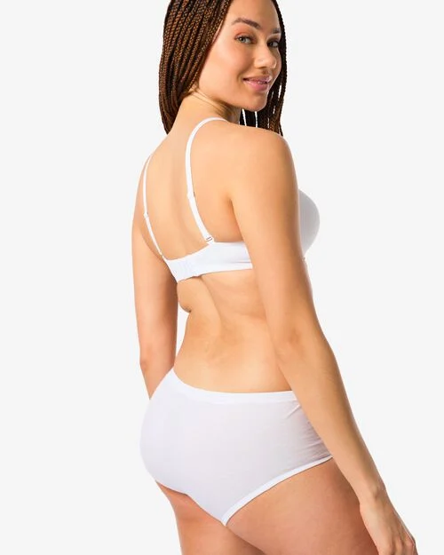 lot de 2 slips femme blanc