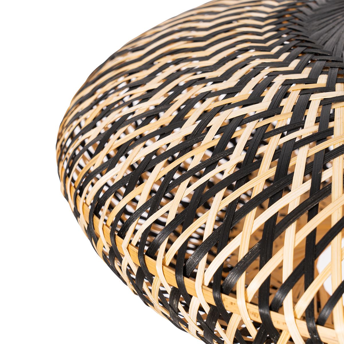 Oosterse hanglamp zwart bamboe 50 cm - Ostrava
