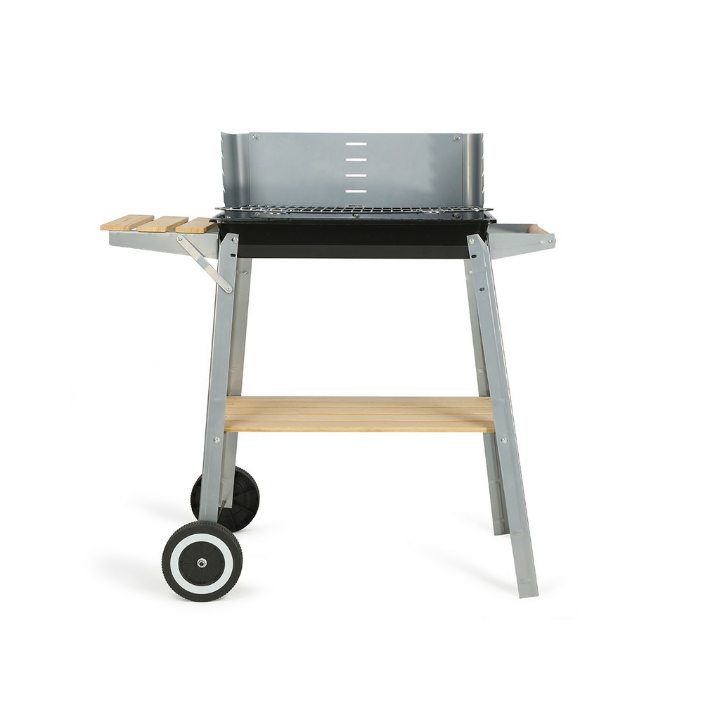 Barbecue à charbon finition bois
