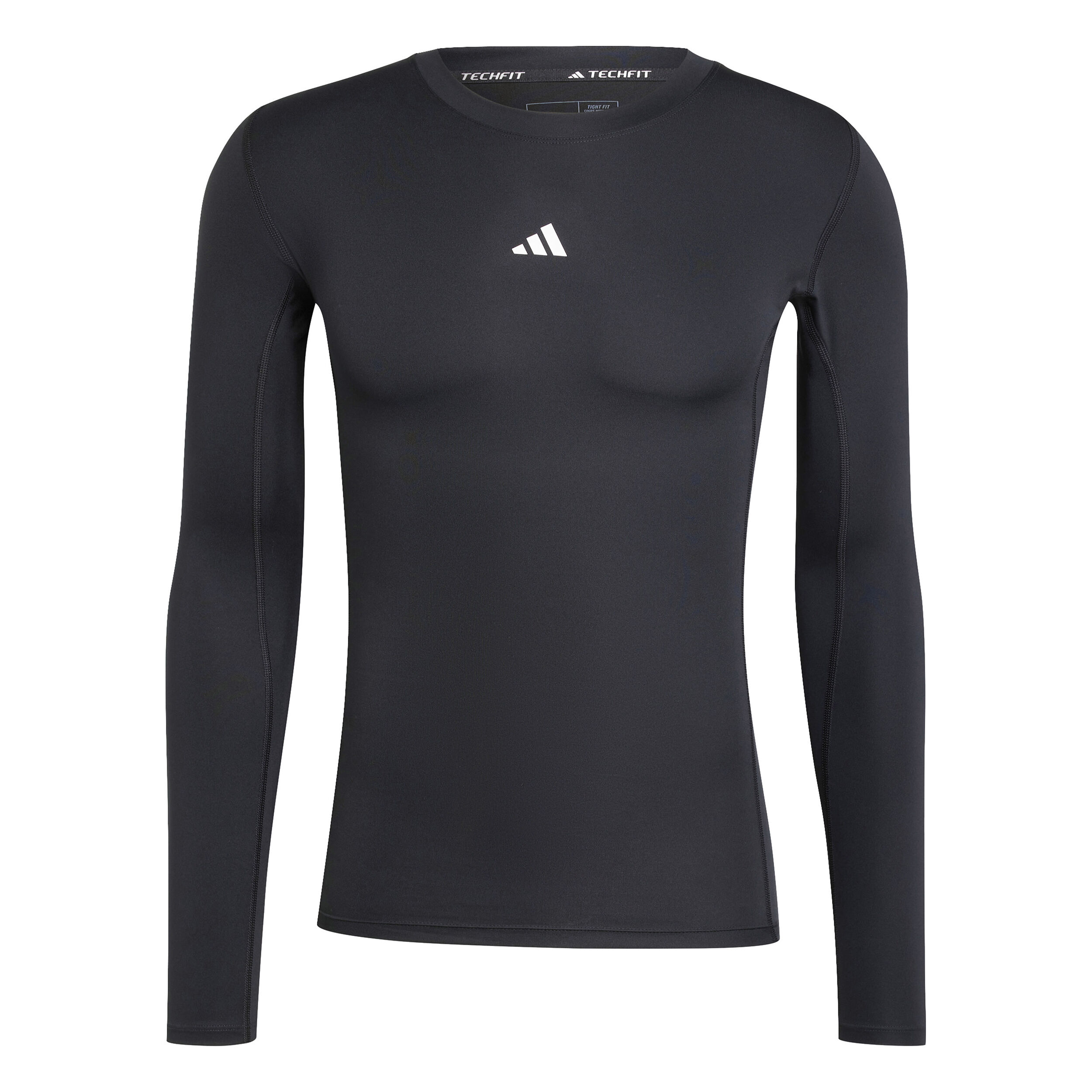 adidas TechFit Haut Manches Longues Hommes - Noir