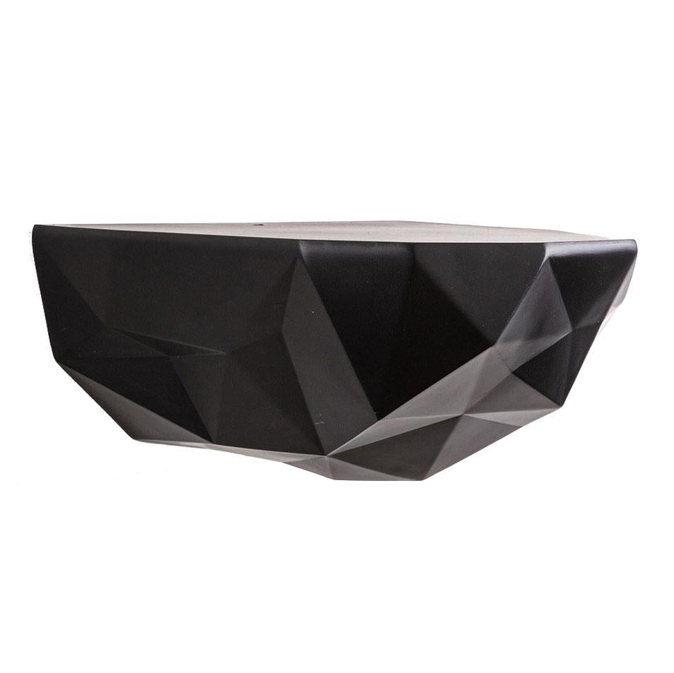 Space Rock wandplank small zwart