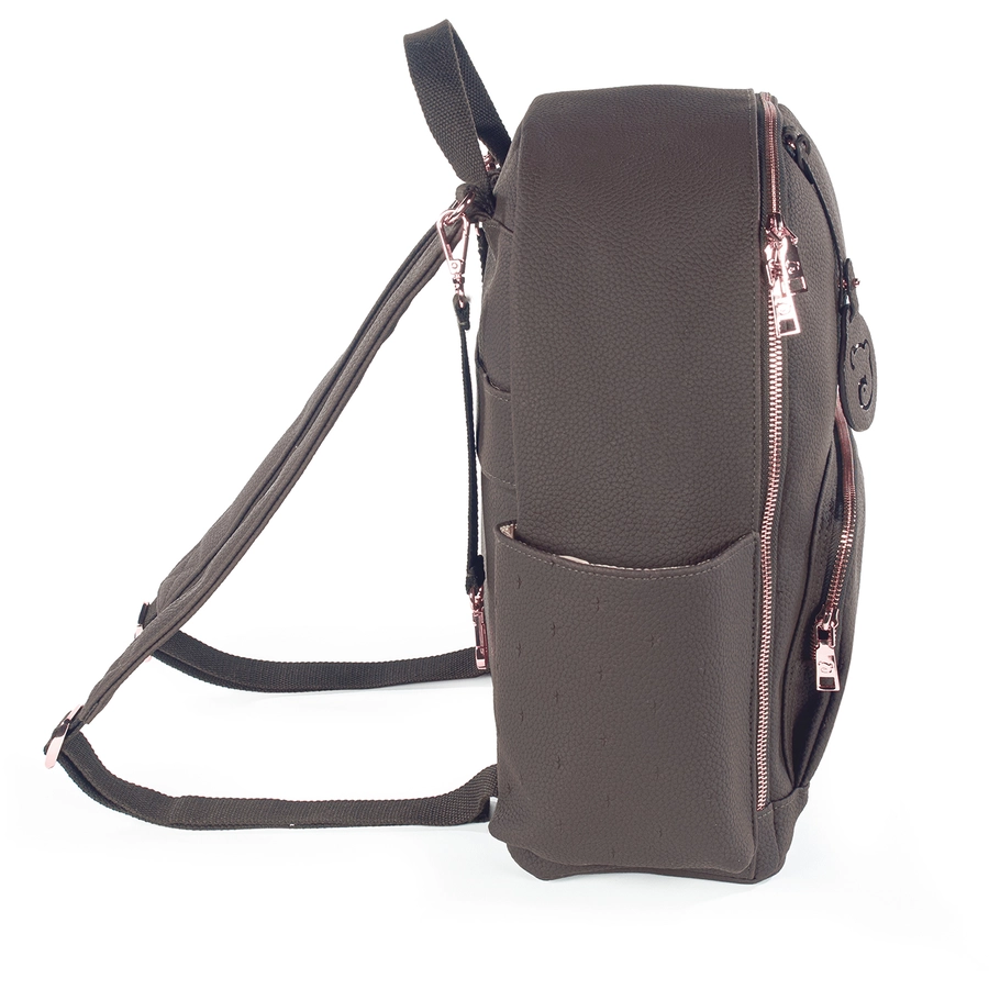 pasito a pasito Wickelrucksack Sterne  braun