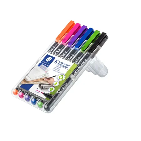 STAEDTLER® Lumocolor® permanent pen 318 Universalstift F, 6 Stück