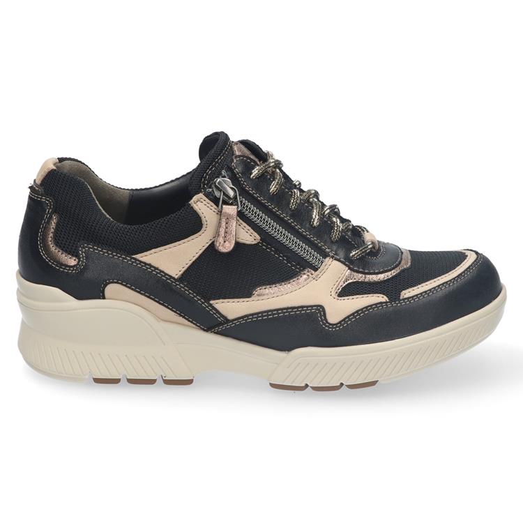 Durea 6252 wijdte H ZWART/TAUPE/GOUD