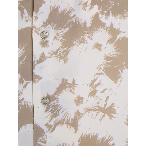 Calvin Klein Kortærmet Skjorte, Egret/ Fresh Clay Flowers, XL