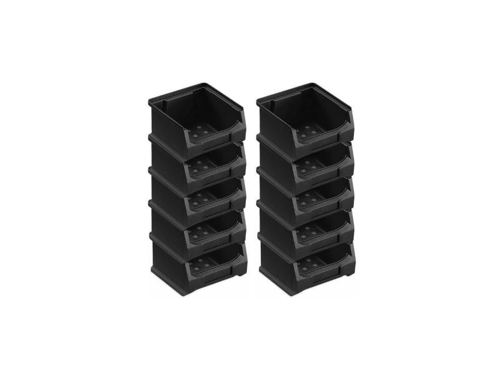 PROREGAL Geleidende Opbergdoos 1,0 HxBxD 6 x 10 x 10 cm 0,4 Liter ESD Opbergcontainer Opbergdoos Opbergdoos Assortiment Sorteercontainer