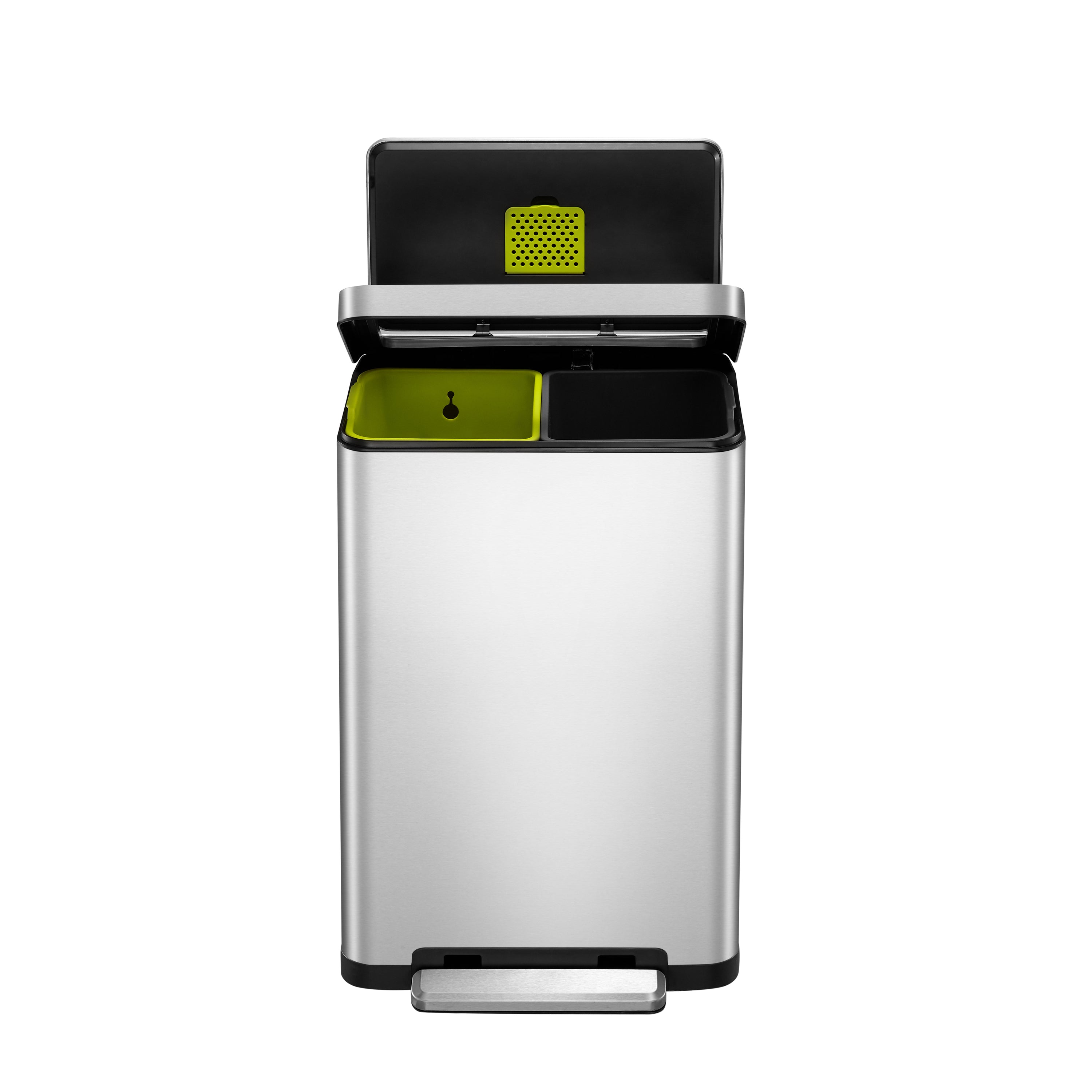 EKO Pedaalemmer X-Cube 2x20 L matzilverkleurig